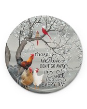 LIMITED EDITION - CHRISTMAS CHICKEN LOVER - 80266P Circle ornament - single (porcelain) front