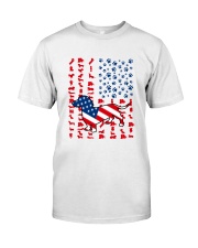 LIMITED EDITION - DACHSHUND USA FLAG - 9302P Classic T-Shirt front