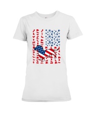 LIMITED EDITION - DACHSHUND USA FLAG - 9302P Premium Fit Ladies Tee tile