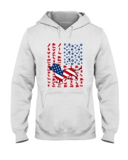 LIMITED EDITION - DACHSHUND USA FLAG - 9302P Hooded Sweatshirt tile