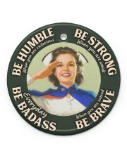 LIMITED EDITION - BE STRONG - 90163TU Circle ornament - single (porcelain) front
