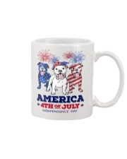 LIMITED EDITION - PIT BULL AMERICAN FLAG - 9297P Mug tile
