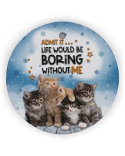 LIMITED EDITION - CAT LOVERS 90112A Circle Ornament (Wood tile
