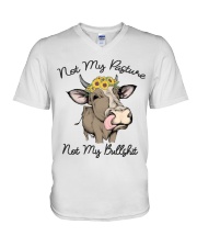 LIMITED EDITION - COW LOVERS - SHIRT 9718A V-Neck T-Shirt tile