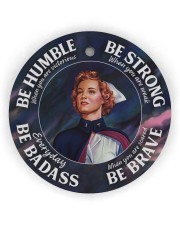 LIMITED EDITION - NURSE 11017A Circle Ornament (Wood tile