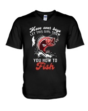 LIMITED EDITION - FISHING - T SHIRT 9734J V-Neck T-Shirt tile