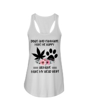 LIMITED EDITION - DOGS AND CANNABIS 9293P Ladies Flowy Tank tile