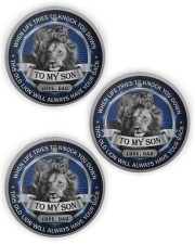 LIMITED EDITION - TO MY SON - 90125TU Circle Ornament (Wood tile