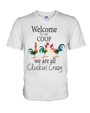 LIMITED EDITION - CRAZY CHICKEN - 9748P V-Neck T-Shirt tile