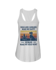 LIMITED EDITION - DOGS AND CANNABIS 9349P Ladies Flowy Tank tile