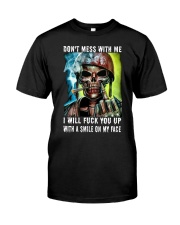 LIMITED EDITION - SMOKING SKULL T SHIRT 9408P Premium Fit Mens Tee tile