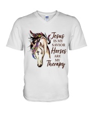 LIMITED EDITION - LOVE HORSES- 80240P V-Neck T-Shirt tile