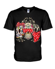 LIMITED EDITION - SKULL T SHIRT 10234A V-Neck T-Shirt tile