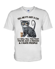 LIMITED EDITION - CAT LOVERS - 90008A V-Neck T-Shirt tile