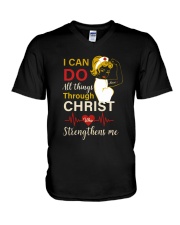 LIMITED EDITION - STRONG NURSE T-SHIRT 8372K V-Neck T-Shirt tile