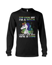 LIMITED EDITION - FUNNY UNICORN - 80093P Long Sleeve Tee tile