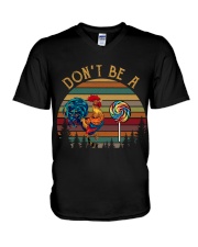 LIMITED EDITION - FARMER FUNNY CHICKENS - 80137P V-Neck T-Shirt tile