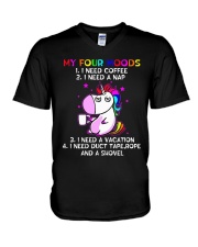 LIMITED EDITION - FUNNY UNICORN - 80111P V-Neck T-Shirt tile