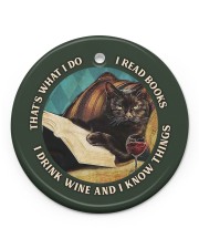 LIMITED EDITION - BLACK CAT - 6986TU Circle ornament - single (porcelain) front
