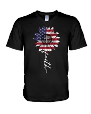 LIMITED EDITION- Love In Faith - T shirt 5936A V-Neck T-Shirt tile