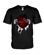 LIMITED EDITION - DEER HUNTING - T SHIRT 7434A V-Neck T-Shirt tile