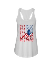 LIMITED EDITION - PIT BULL USA FLAG - 9311P Ladies Flowy Tank tile