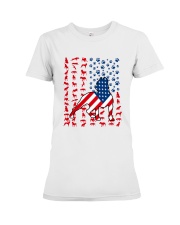 LIMITED EDITION - PIT BULL USA FLAG - 9311P Premium Fit Ladies Tee tile