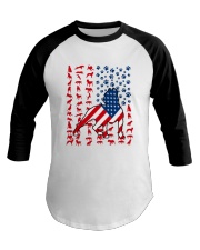 LIMITED EDITION - PIT BULL USA FLAG - 9311P Baseball Tee tile