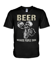 LIMITED EDITION - SKULL BEER T-SHIRT 8688K V-Neck T-Shirt tile