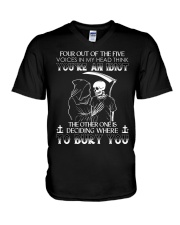 LIMITED EDITION - SKULL T SHIRT 7545A V-Neck T-Shirt tile