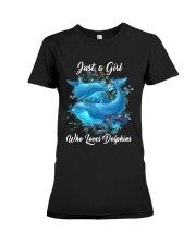 LIMITED EDITION - DOLPHINS - T SHIRT 10512J Premium Fit Ladies Tee tile