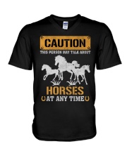 LIMITED EDITION - FARMER LOVE HORSES - 80186P V-Neck T-Shirt tile