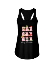 LIMITED EDITION - MERRY CHRISTMAS PIG LOVER 6851P Ladies Flowy Tank tile