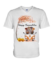 LIMITED EDITION - DACHSHUND - 8966P V-Neck T-Shirt tile