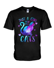 LIMITED EDITION - CAT LOVERS 9833A V-Neck T-Shirt tile