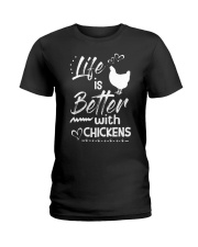 LIMITED EDITION - FARMER FUNNY CHICKENS - 6983P Ladies T-Shirt tile
