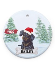 LIMITED EDITION - DACHSHUND - 90080TU Circle ornament - single (porcelain) front