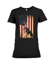 LIMITED EDITION - GERMAN SHEPHERD USA FLAG - 9299P Premium Fit Ladies Tee tile