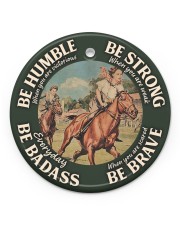 LIMITED EDITION - BE STRONG - 60007TU Circle ornament - single (porcelain) front