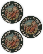 LIMITED EDITION - BE STRONG - 60007TU Circle Ornament (Wood tile