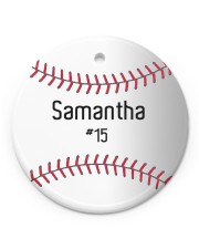 LIMITED EDITION - BASEBALL - 80225P Circle ornament - single (porcelain) front