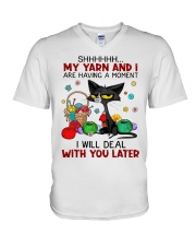 LIMITED EDITION - CAT LOVERS - 9967A V-Neck T-Shirt tile