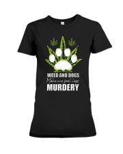 LIMITED EDITION - WEED AND DOGS T SHIRT 9347P Premium Fit Ladies Tee tile