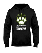 LIMITED EDITION - WEED AND DOGS T SHIRT 9347P Hooded Sweatshirt tile