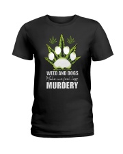 LIMITED EDITION - WEED AND DOGS T SHIRT 9347P Ladies T-Shirt tile