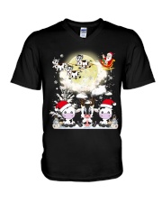 LIMITED EDITION - FARMER FUNNY COWS - 80320P V-Neck T-Shirt tile