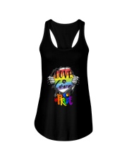 LIMITED EDITION - LGBT LOVE IS LOVE PRIDE 9273P Ladies Flowy Tank tile