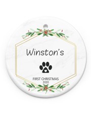 LIMITED EDITION - FIRST CHRISTMAS - 90140TU Circle ornament - single (porcelain) front