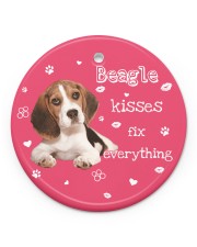 LIMITED EDITION - DOG BEAGLE 90155A Circle ornament - single (porcelain) front