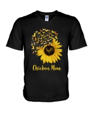 LIMITED EDITION - FARMER FUNNY CHICKENS - 80206P V-Neck T-Shirt tile